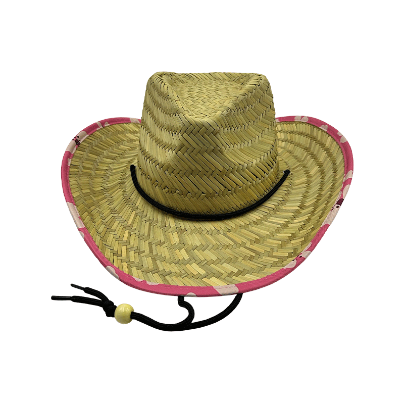 Hollow Straw Cowboy Country Western Wide Brim Sun Hat