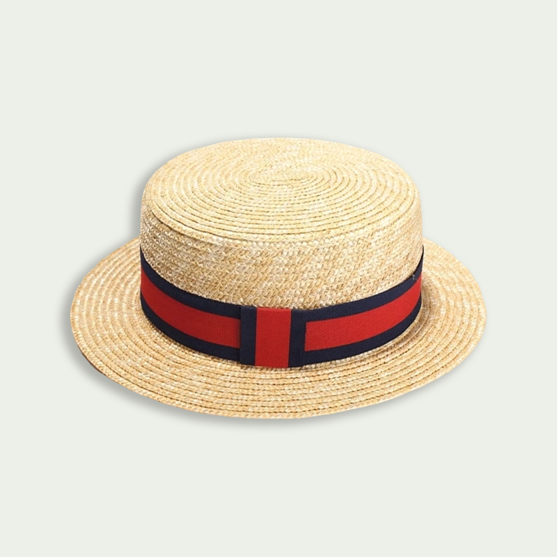 Brim Old Money Classic Straw Boater Hat