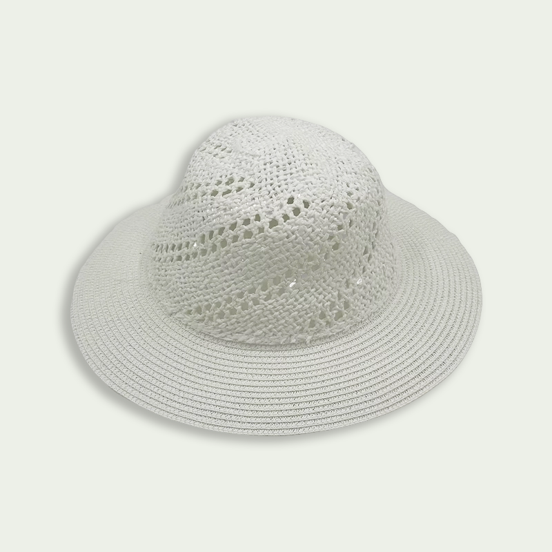 Papyrus Crochet Braid Breathable Resort Hat