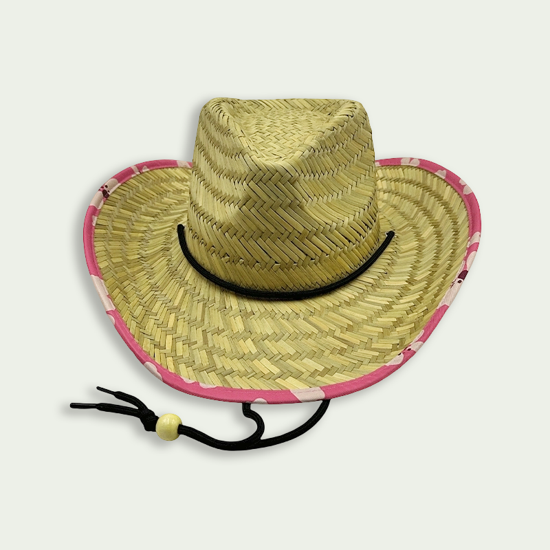 Hollow Straw Cowboy Country Western Wide Brim Sun Hat